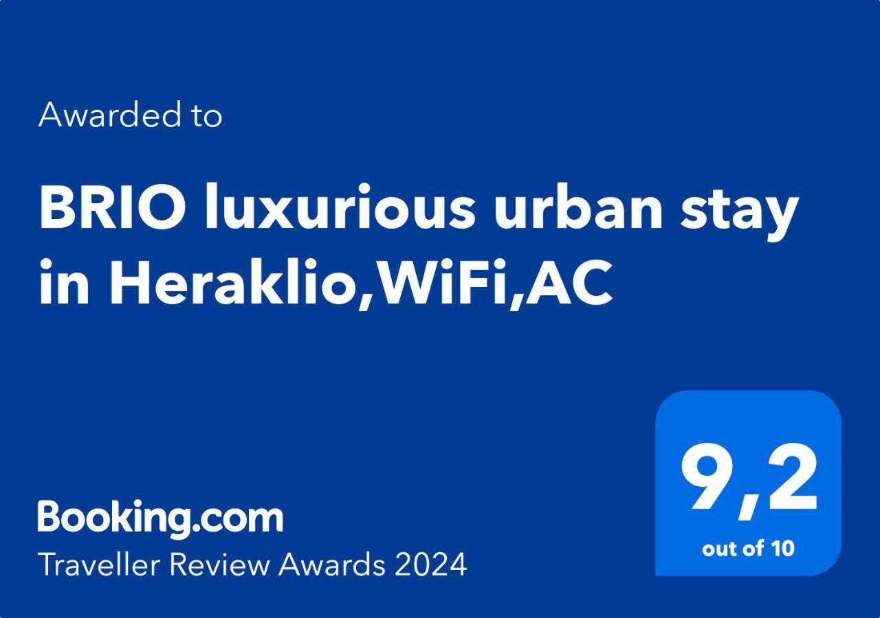Brio Luxurious Urban Stay In Heraklio,Wifi,Αc Iráclio Exterior foto